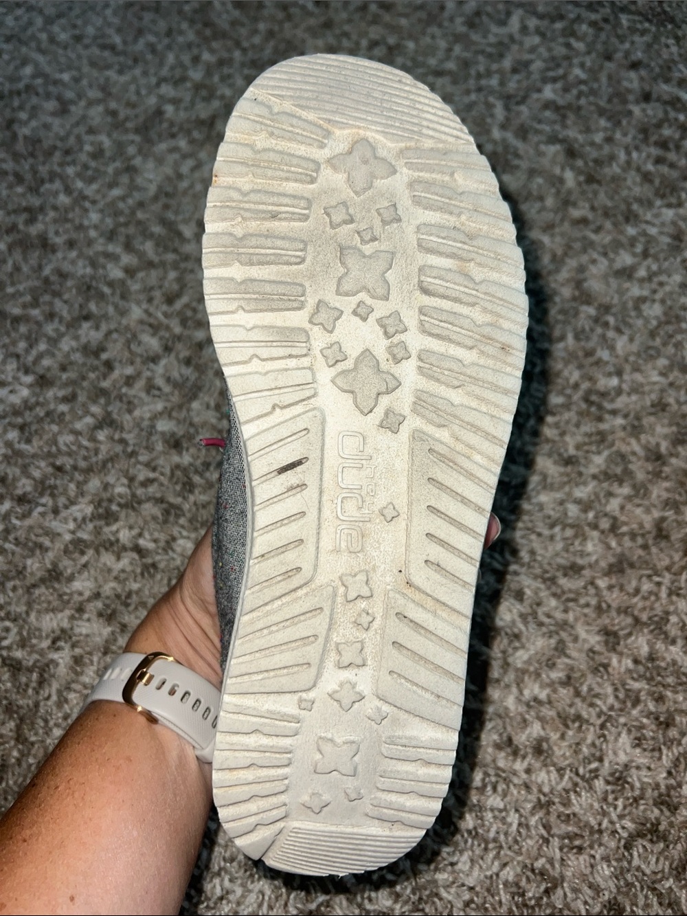 Wendy Confetti Black Hey Dude Sz 5! - Picture 10 of 11